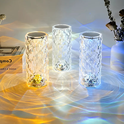 Virellia Tischlampe | Kristall-Touchlampe mit Farbwechsel & Fernbedienung