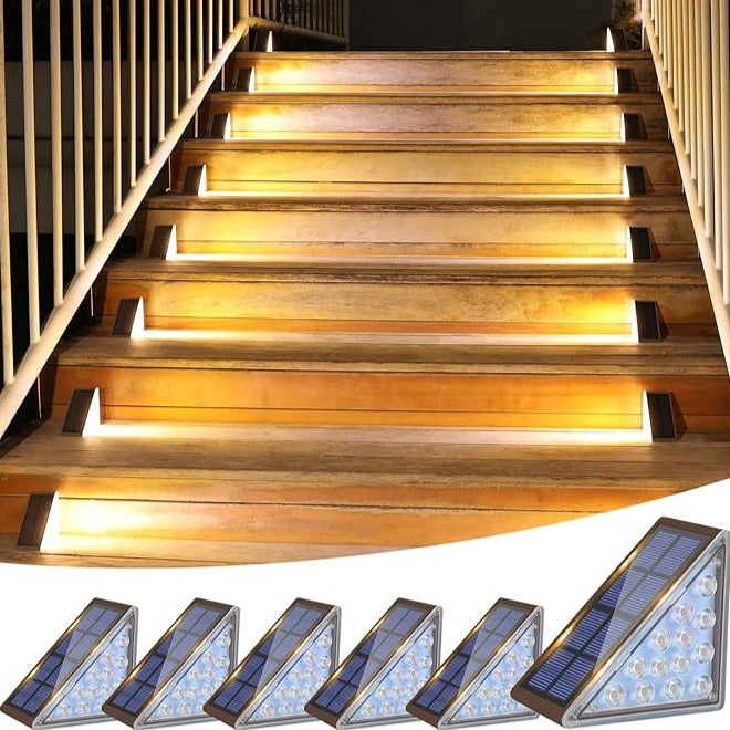 SolarStair Licht | LED Solar Treppenlampe für Außenbereich