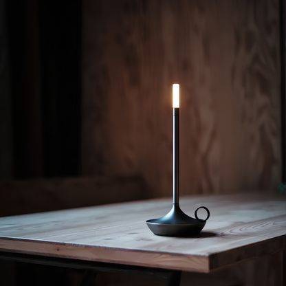 NordLumen Kerzenlampe | Skandi LED Lampe mit Touch Dimmung