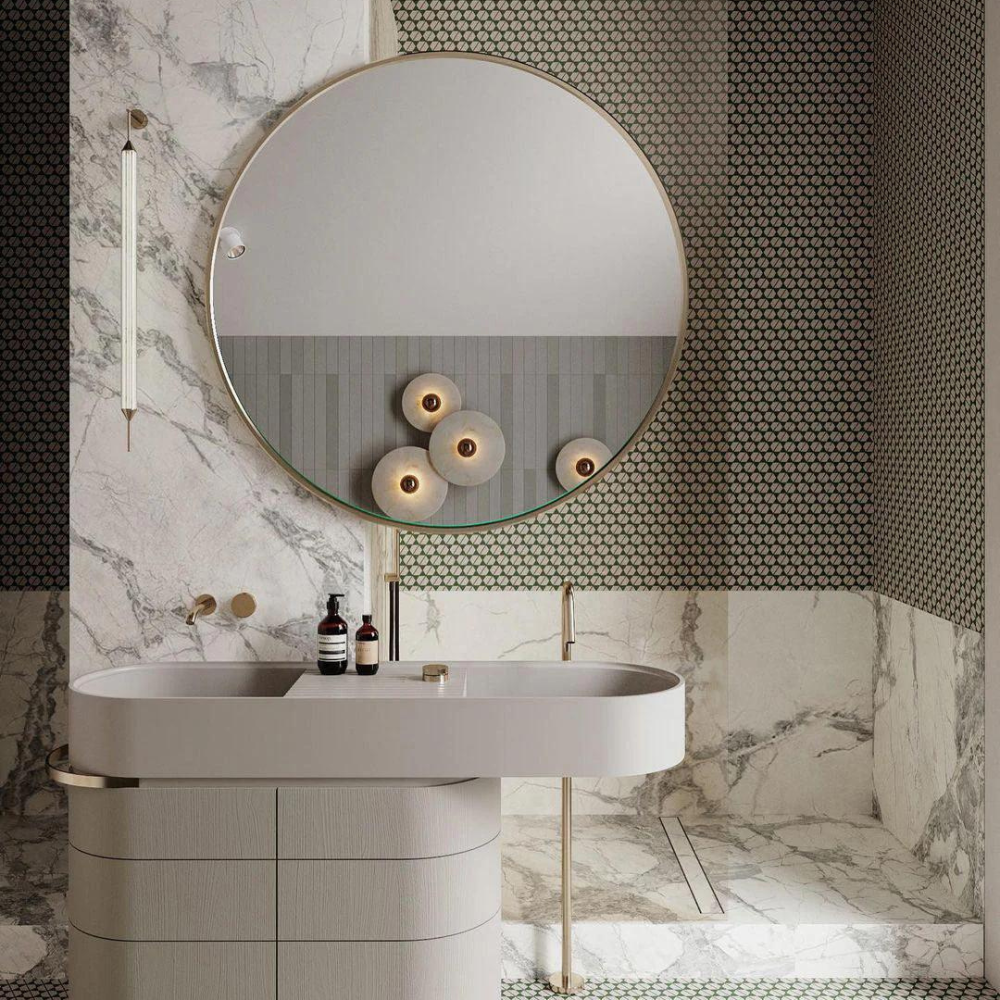 Applique Murale Solméra | Douille G9 Albâtre Véritable | Disque Minimaliste