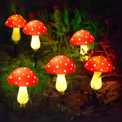Sylvora Solarlichter | LED Pilz Gartenbeleuchtung mit Sensor