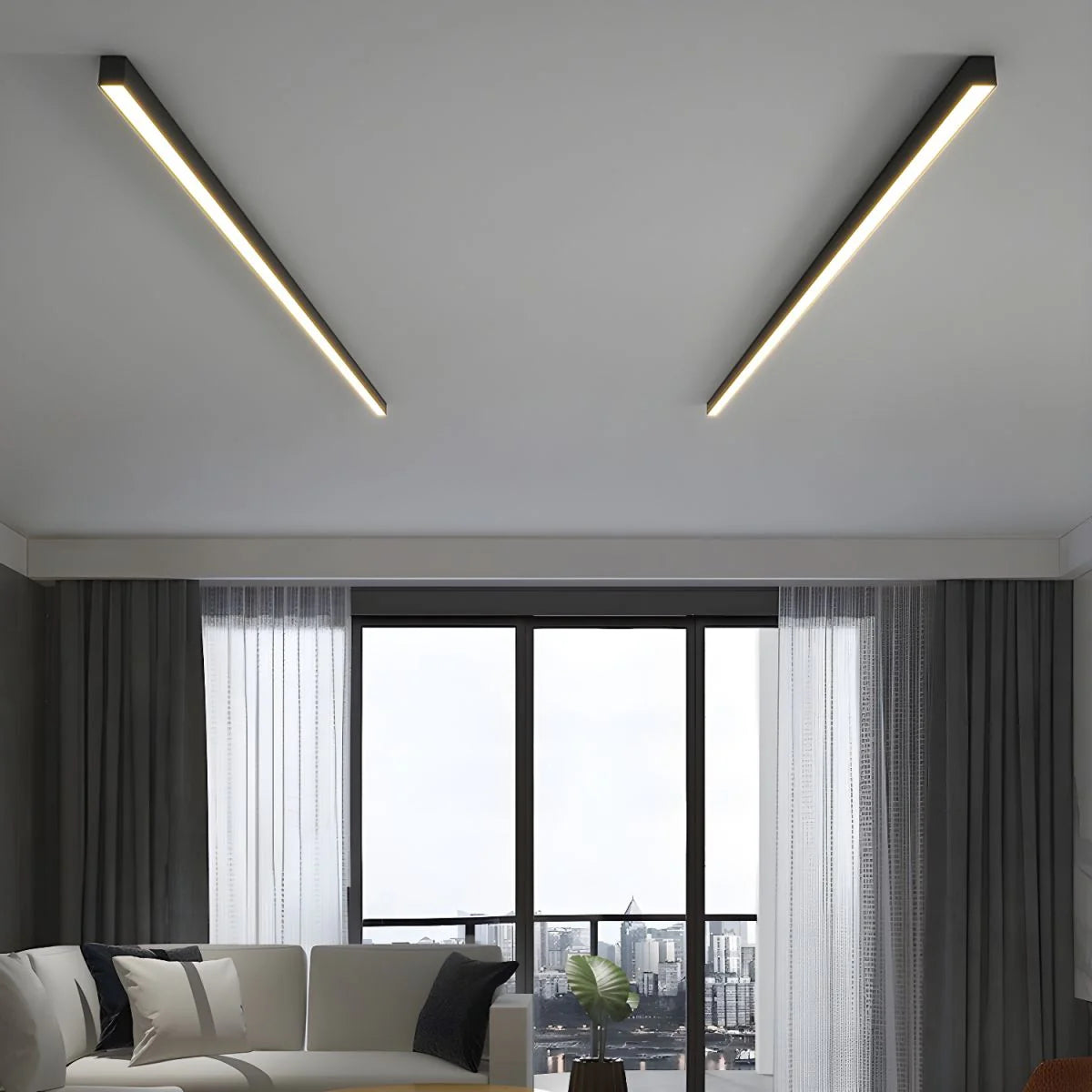 Linéra Deckenleuchte | Minimalistische LED-Linie im modernen Design