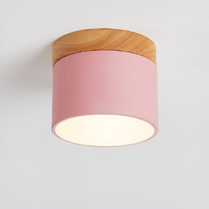 Plafonnier Elyraze | LED Intégrée | Fer, Bois Massif & PVC Scandinave