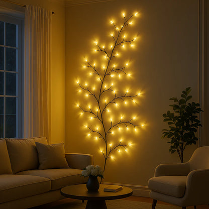 Sylvéra Lichterranke | LED-Weidenranke mit Fernbedienung