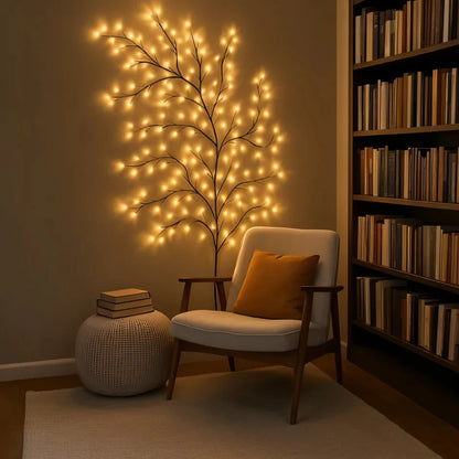 Sylvéra Lichterranke | LED-Weidenranke mit Fernbedienung