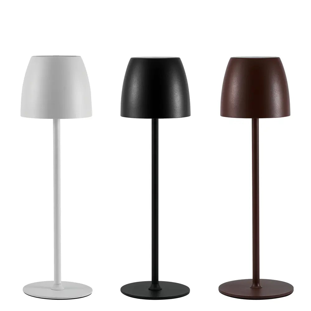 Lumora Tischlampe | Kabellose LED Designlampe mit Touch Dimmung
