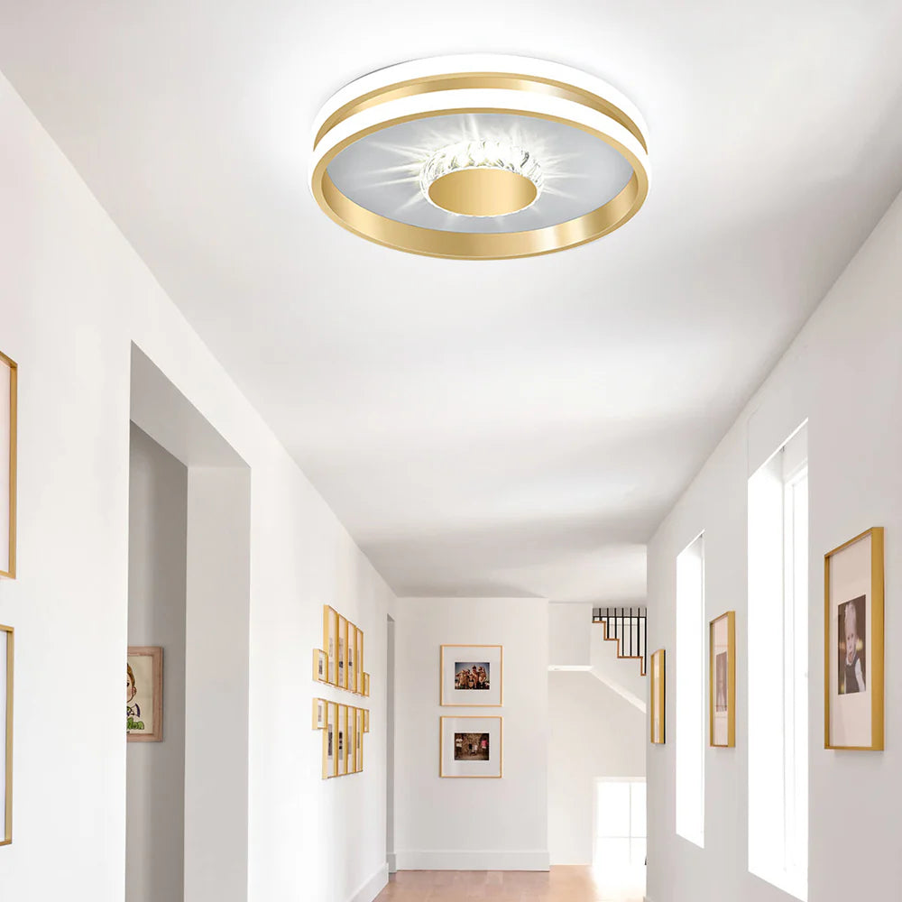 Plafonnier Azoryn | LED 27W/32W 3CCT 3000K–6000K | Cristal Doré Luxe