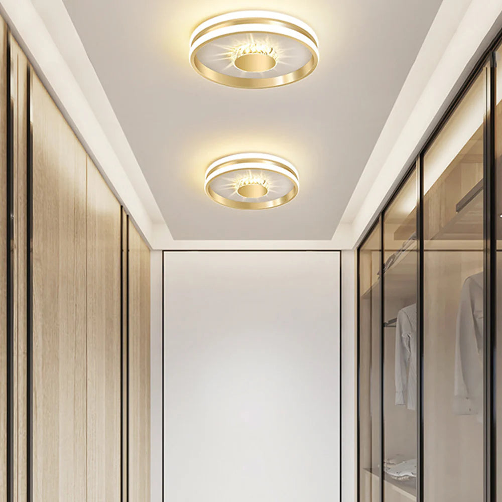 Plafonnier Azoryn | LED 27W/32W 3CCT 3000K–6000K | Cristal Doré Luxe