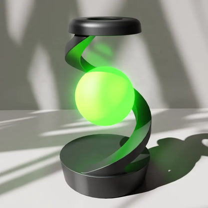 HaloSpira Tischlampe | LED Spiral Lampe mit Touch & Wireless Ladepad