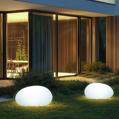 LumaStone Gartenleuchte | LED Solar Kugellampe mit Farbwechsel