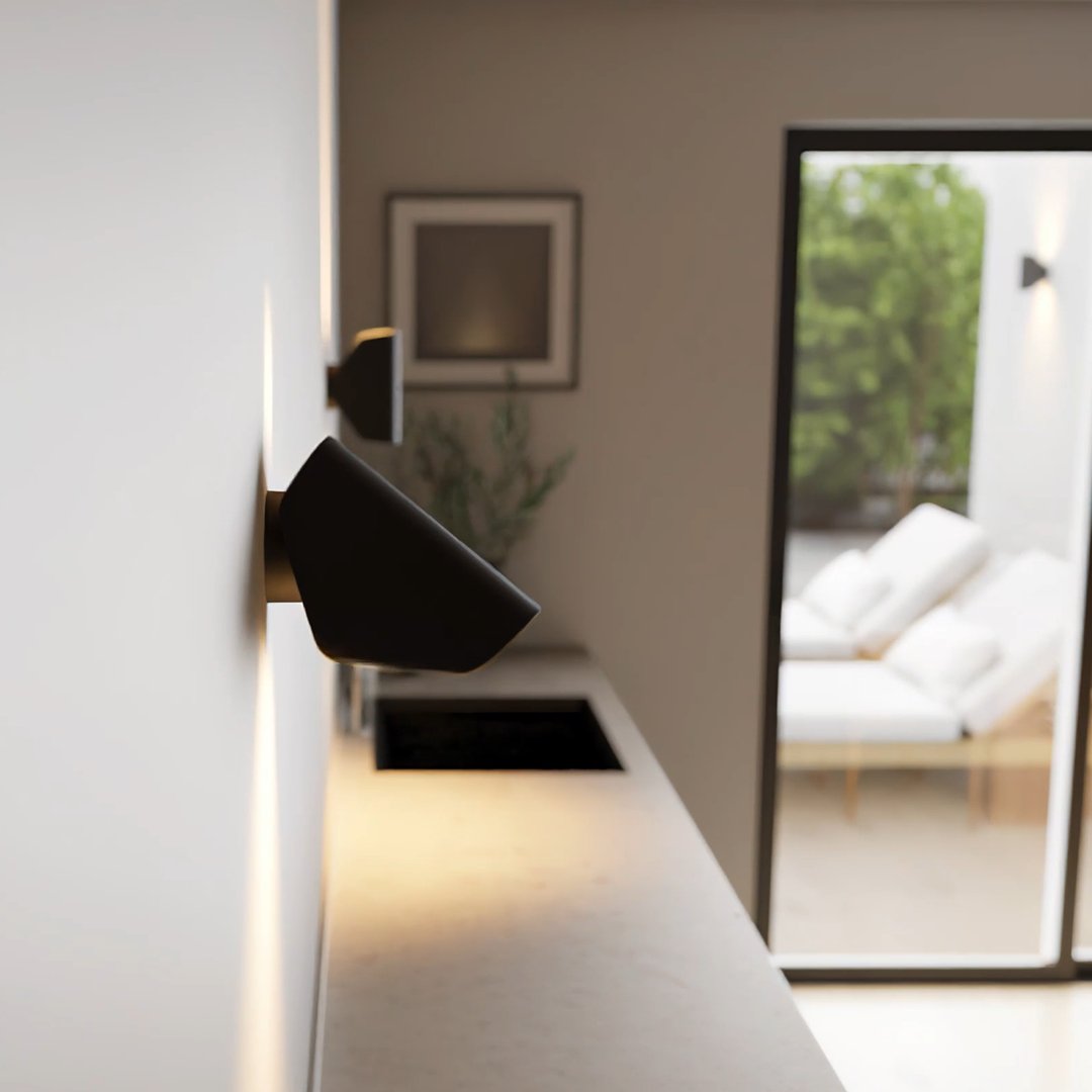 Applique Murale Selyra | LED 6W 2700K IP65 | Aluminium Minimaliste