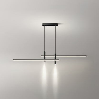 Suspension Varynno | LED SMD 1 Spot IP20 110–240V | Métal Linéaire Noir/Or Câble Réglable