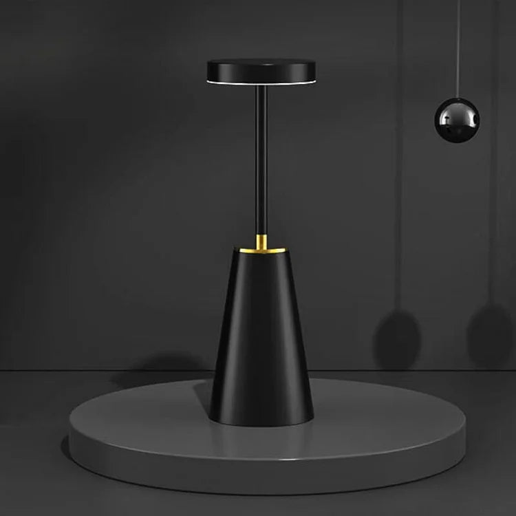 Veluntra Tischlampe | Kabellose LED Lampe dimmbar mit Touch & Memory Funktion