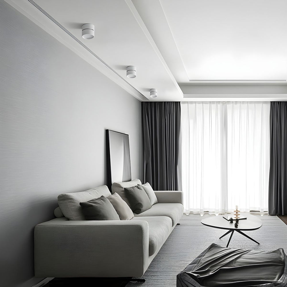 Plafonnier Klyvora | LED 5W Orientable | Aluminium Cylindrique Minimaliste