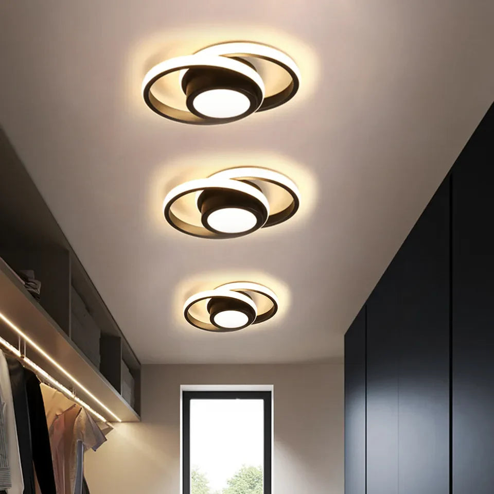 Plafonnier Xylon | LED 32W 3CCT 3000K–6000K | Double Anneau Nordique