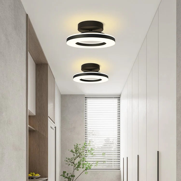 Plafonnier Olyssia | LED 12W/19W 3000K–6000K Dimmable | Finition Dorée