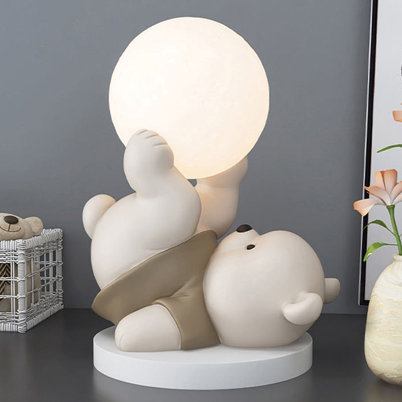 Lunabear Mondlampe | Niedliches LED Nachtlicht Bär für Kinderzimmer