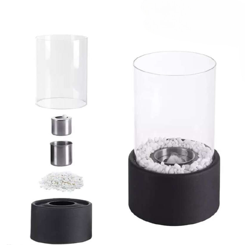 Flammory Öllampe | Rustikale Deko Lampe für Wohnzimmer