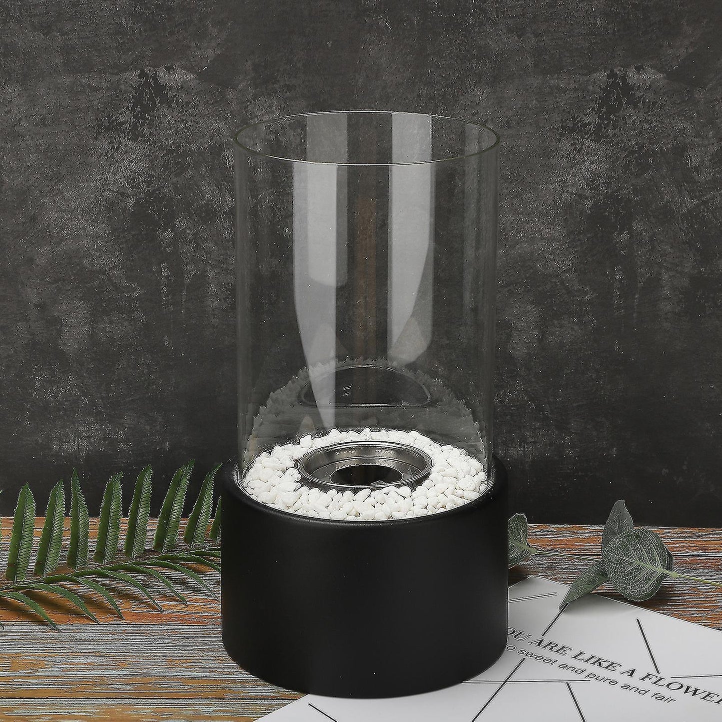 Flammory Öllampe | Rustikale Deko Lampe für Wohnzimmer