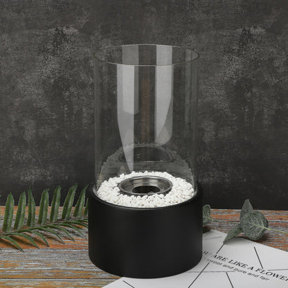 Flammory Öllampe | Rustikale Deko Lampe für Wohnzimmer