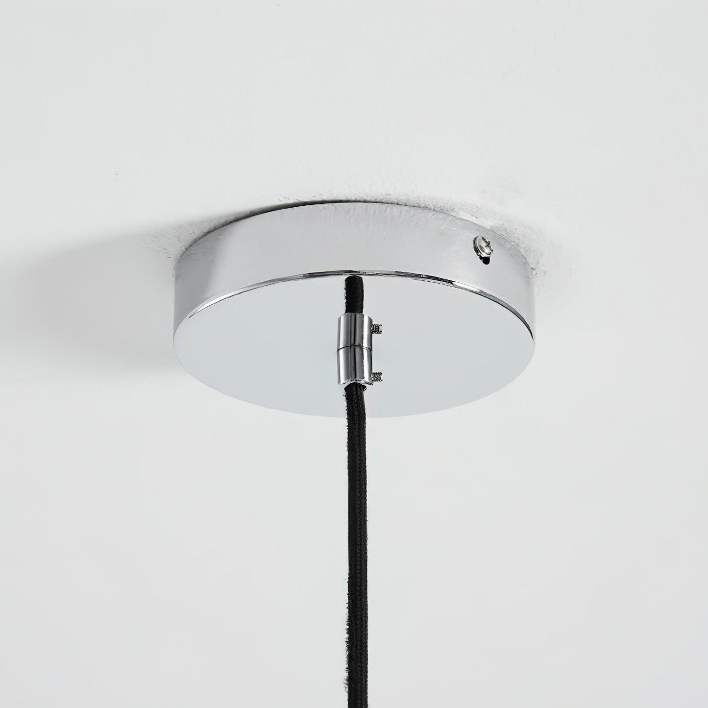 Suspension Oranvéra | Douille E26/E27 IP20 | Fleur Verre & Métal Chrome Brun/Orange