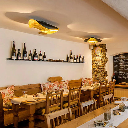 Plafonnier Velthorin | LED SMD IP20 110–240V | Métal Torsadé Bicolore Noir/Blanc + Or