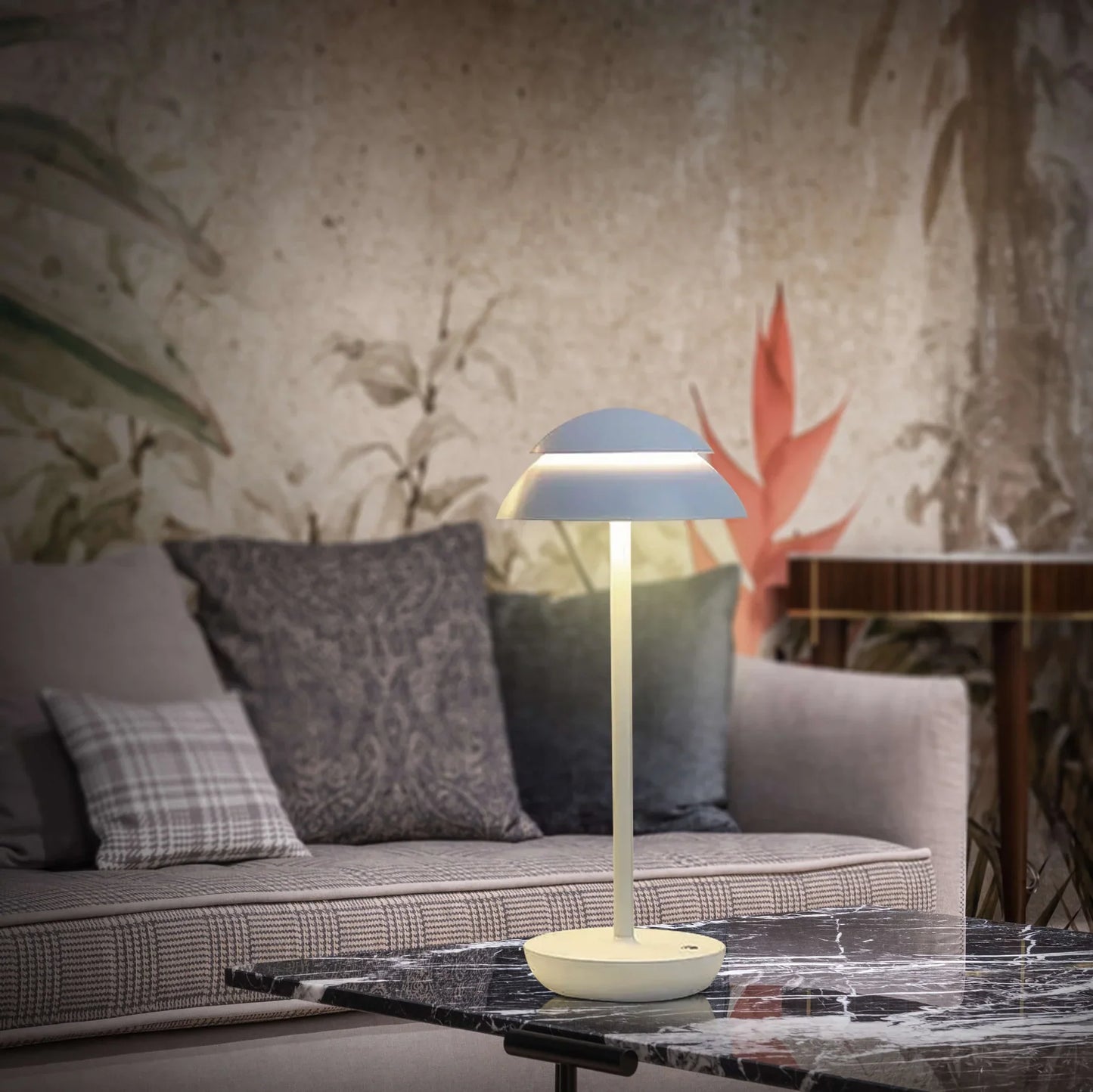 Auralume Tischlampe | Wiederaufladbare Skandi LED Lampe dimmbar mit Touch