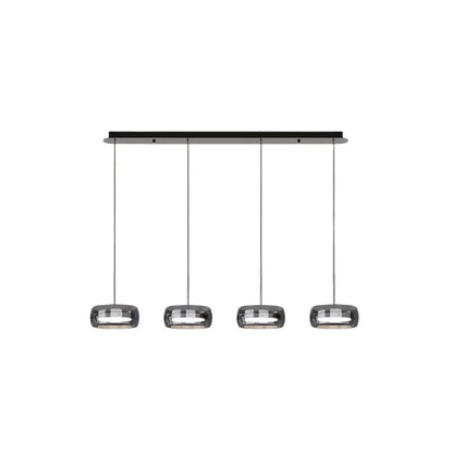 Suspension Arvéon | LED Dimmable 3000K–6000K + Télécommande | Verre Cylindrique Premium