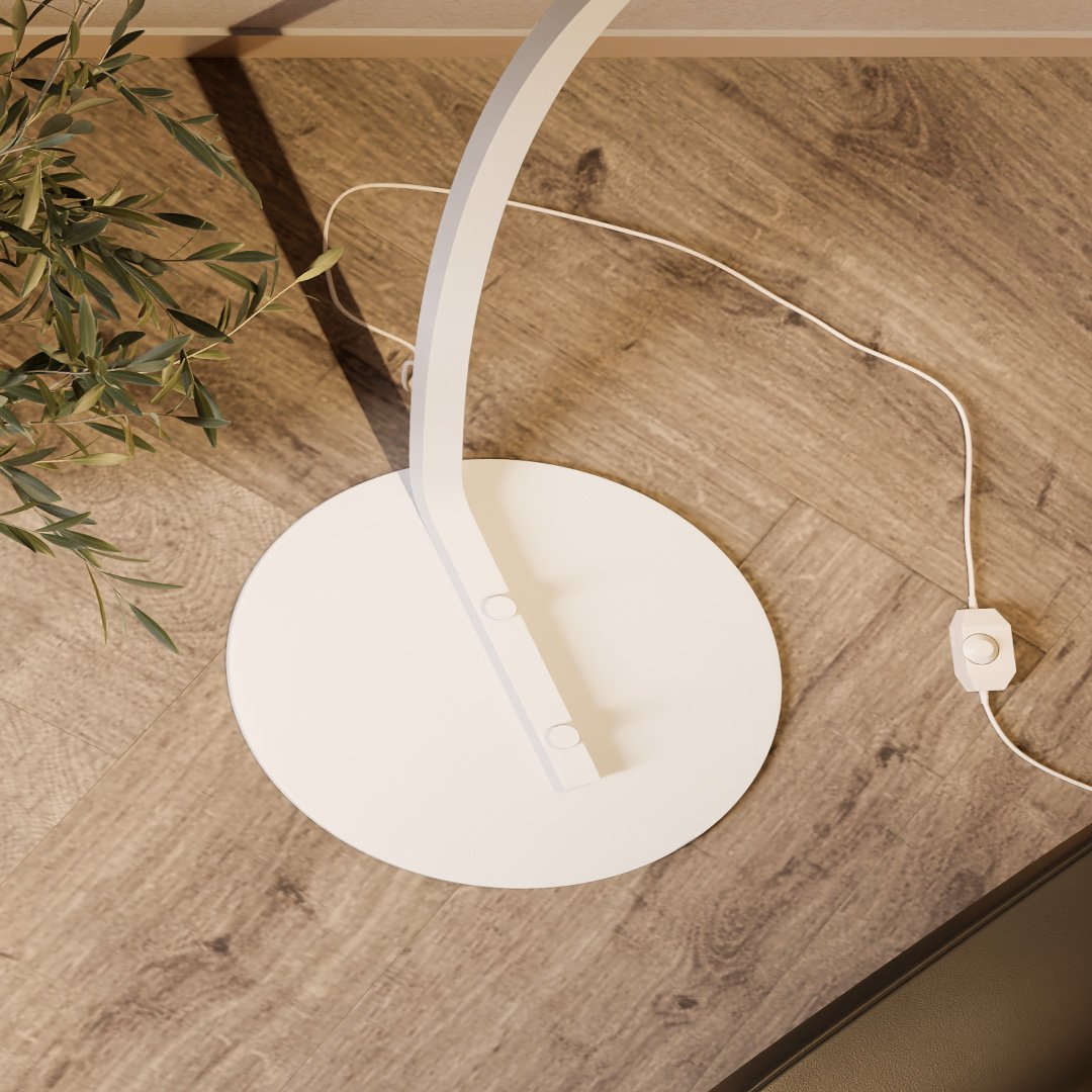 Lampadaire Arc Solvéra | LED Intégrée Dimmable | Métal & Acrylique