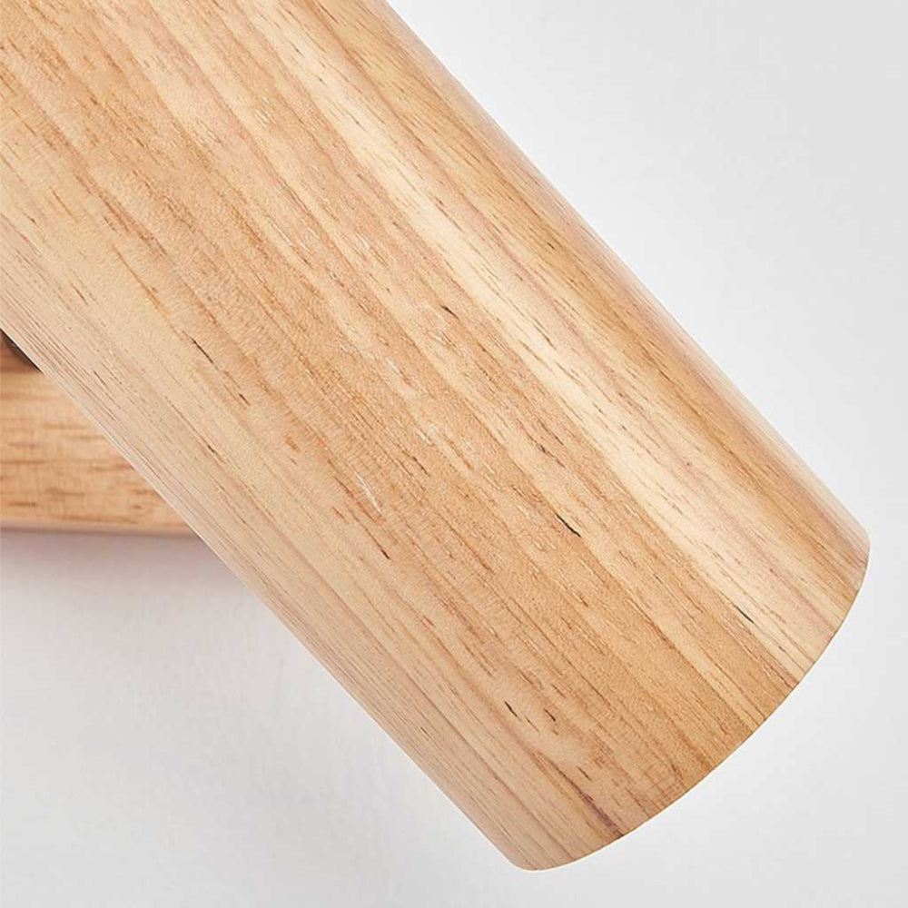 Spot Nordique Tavrynn | LED Intégrée Orientable 7W/21W/28W | Bois & Laiton Mural/Plafond