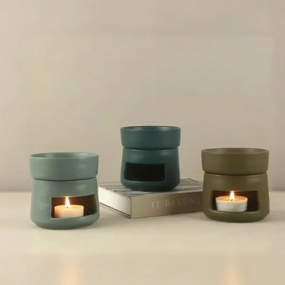 AromaLuna Aroma Diffusor | Keramik Duftlampe mit LED Licht