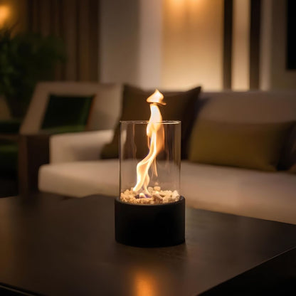 Flammory Öllampe | Rustikale Deko Lampe für Wohnzimmer