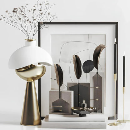 Solune Skulpturlampe | Dimmbares LED Tischlicht mit Touch & Akku