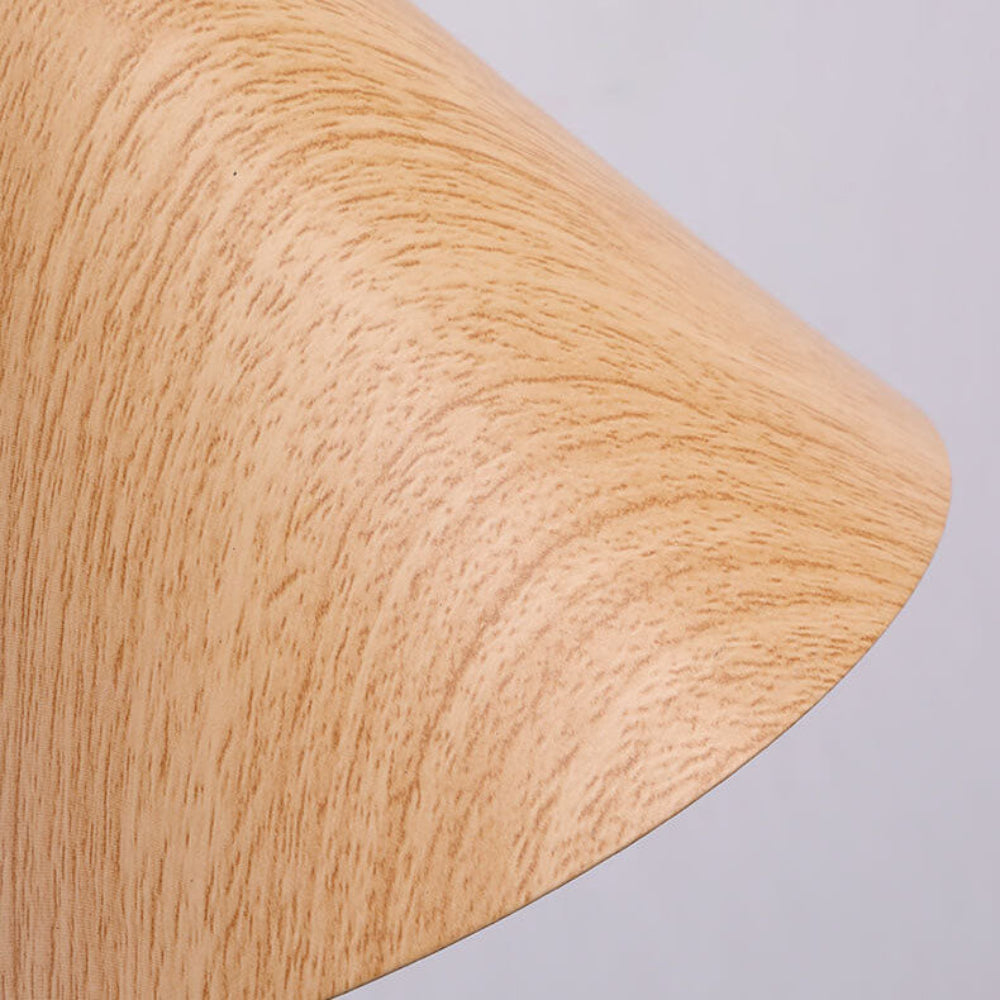 Applique Murale Korysse | Douille E27 Bras Pivotant | Fer Aspect Bois Nordique