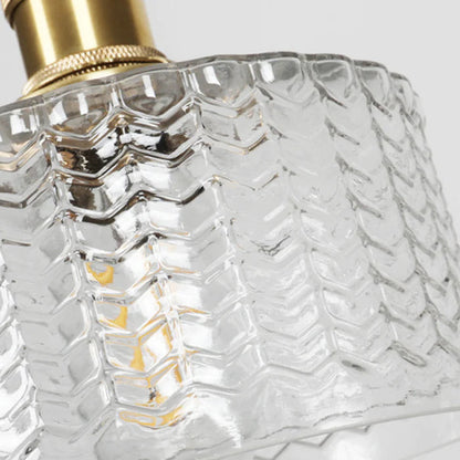 Suspension Célesthys | Verre Cristallin Cylindrique | Charme Vintage Élégant