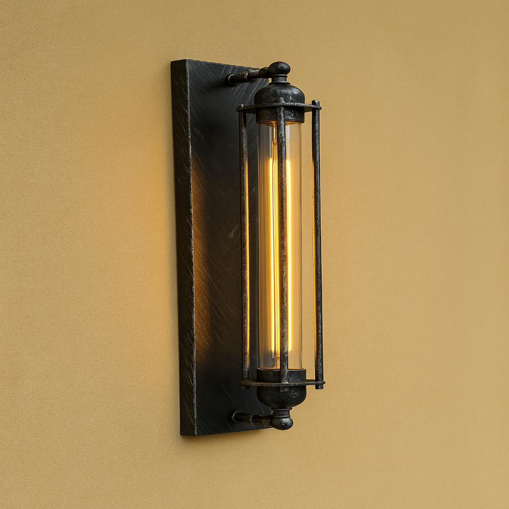 Arden Noir Wandlampe | Vintage LED Wandleuchte aus Gusseisen