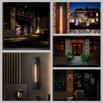 Arden Noir Wandlampe | Vintage LED Wandleuchte aus Gusseisen