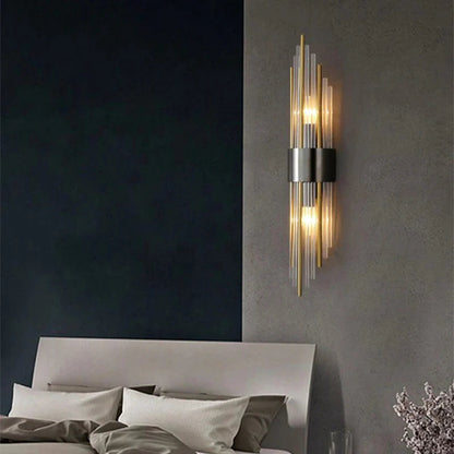 Applique Murale Veloria | 2×G9 LED 10W 3000K | Acier Inox & Cristal Élégant