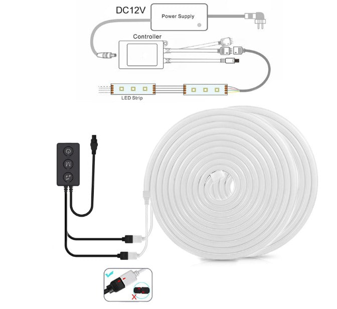 Luméno Lichtband | Neon-Seil-LED mit App-Steuerung