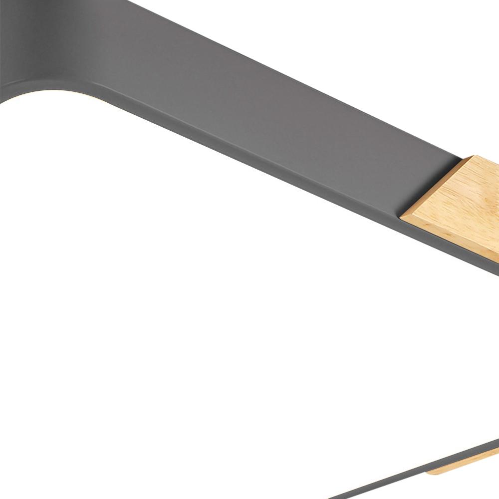 Plafonnier Terynox | LED Dimmable 15–100% 3000K–6000K | Bois-Métal Ultra Plat