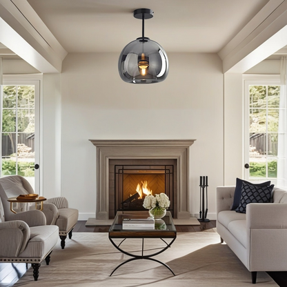 Corvéra Deckenleuchte | Kupferglas-Lampe im modernen Retro-Design