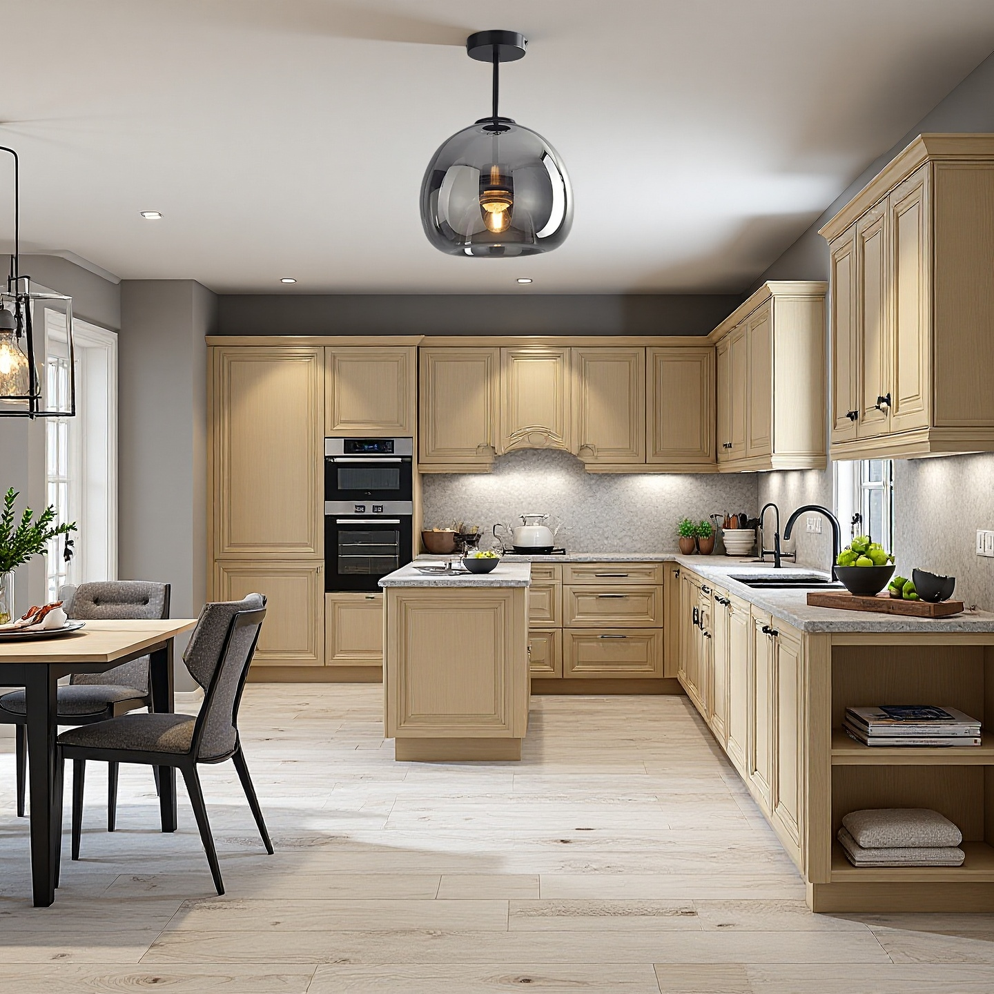 Corvéra Deckenleuchte | Kupferglas-Lampe im modernen Retro-Design