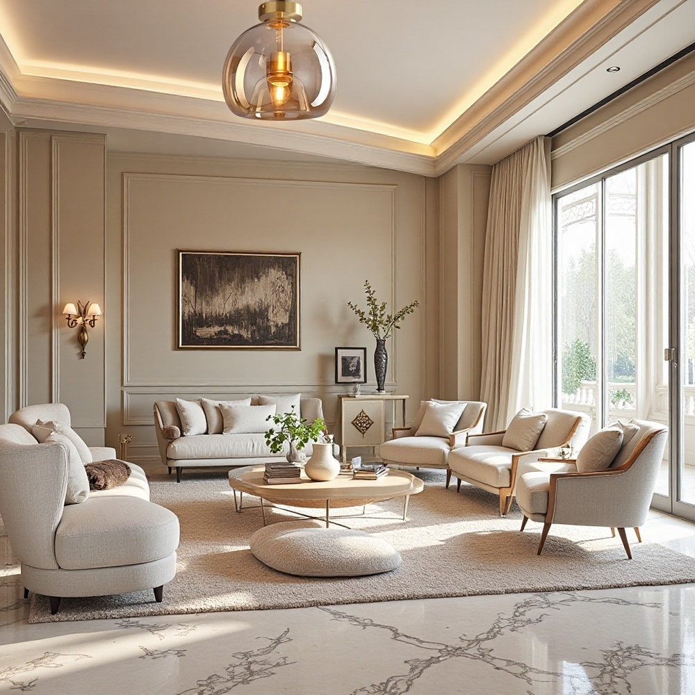 Corvéra Deckenleuchte | Kupferglas-Lampe im modernen Retro-Design