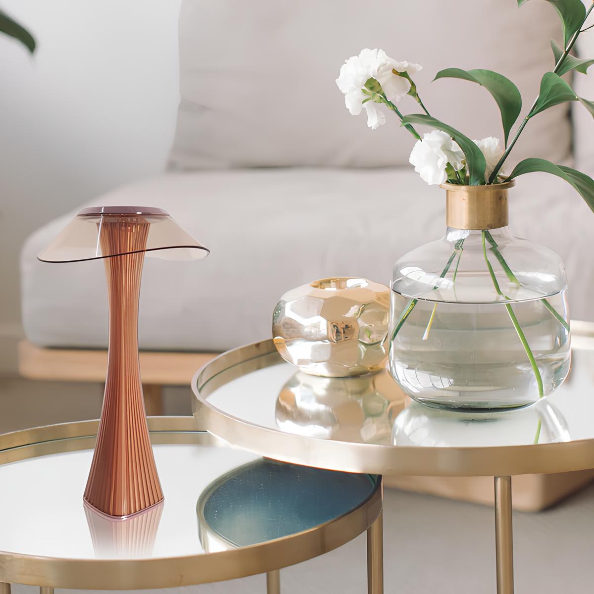 Arcluma Tischlampe | Skulpturale LED Lampe dimmbar & kabellos