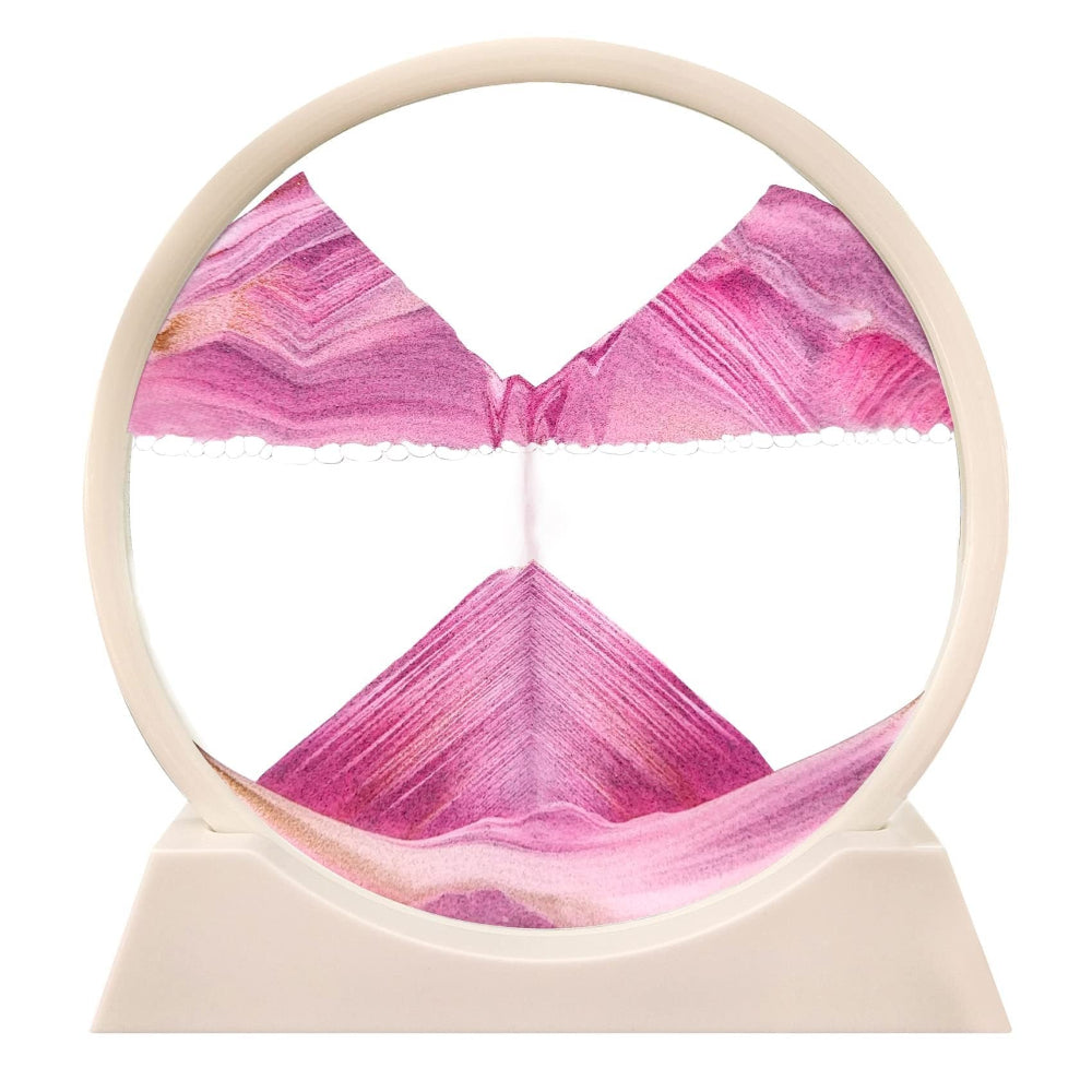 TranquilMotion Sandbild | 3D Sandkunst aus Glas zur Entspannung & Deko