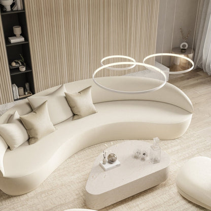 Suspension Auralith | Triple Anneaux Ø40/55/70 + LED 70W Dimmable | Télécommande 2700K–5700K