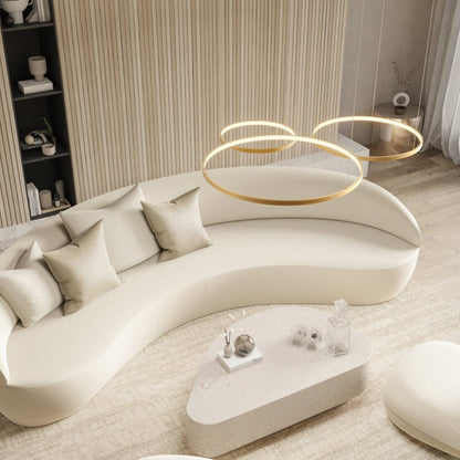 Suspension Auralith | Triple Anneaux Ø40/55/70 + LED 70W Dimmable | Télécommande 2700K–5700K