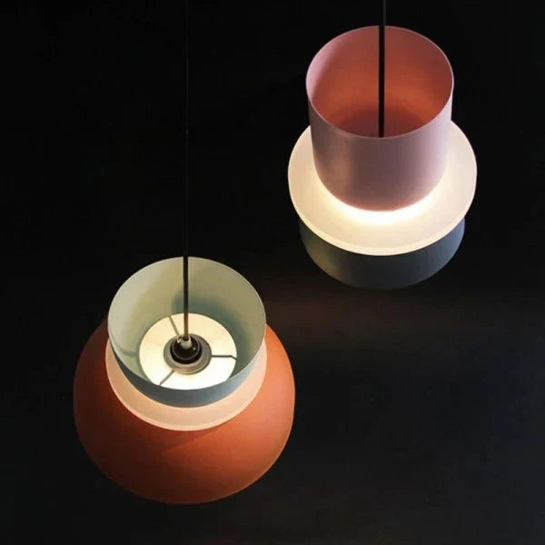 Suspension LED Auralisse | Aluminium & Acrylique | Style Macaron Nordique