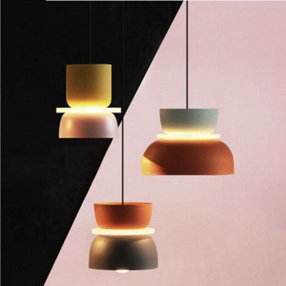 Suspension LED Auralisse | Aluminium & Acrylique | Style Macaron Nordique