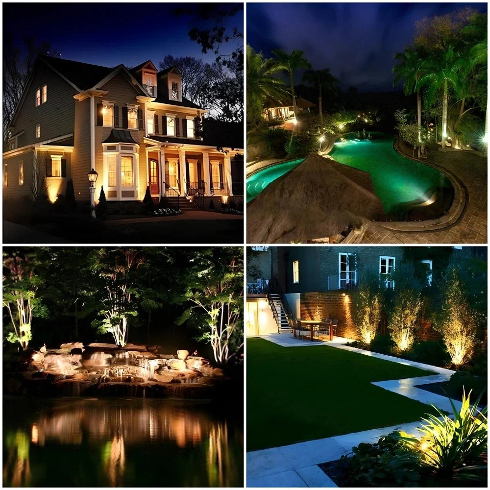 SolarGlow Gartenstrahler | LED Solar Spot mit Farbwechsel für Außen